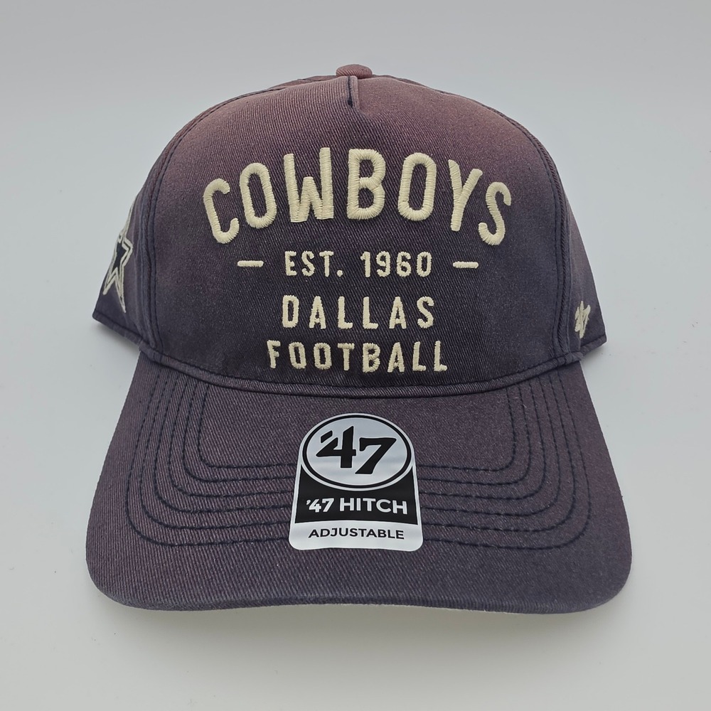Men's Dallas Cowboys '47 Navy Dusted Laramie Hitch Adjustable Snapback Hat, NWT